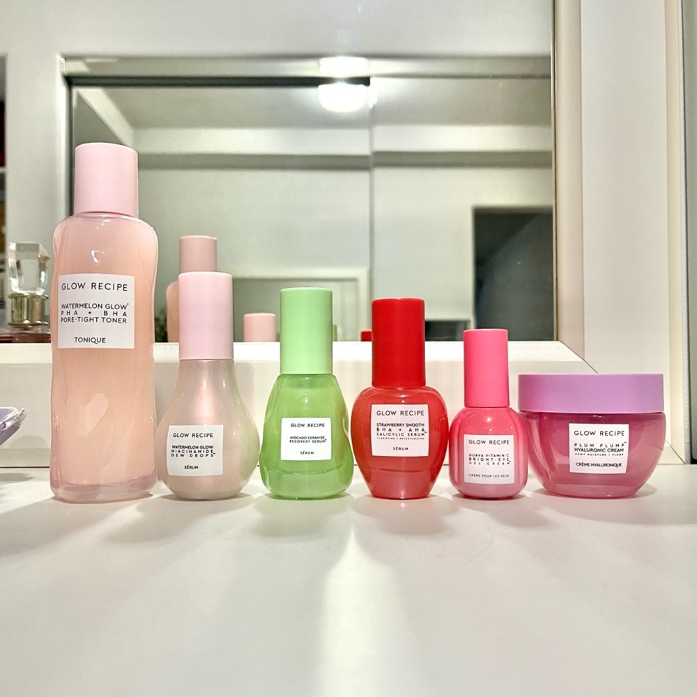New✅ LOW PRICE Set of 6 Glow Recipe Skincare